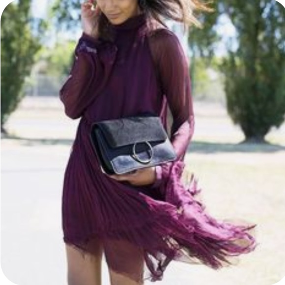 Manning Cartell Featherweight Mini Dress Burgundy Size AU6 (US 2) - Picture 2 of 6